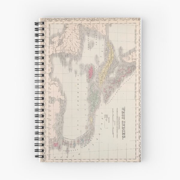 Item preview, Vintage Map of The Caribbean (1857) designed and sold by BravuraMedia.