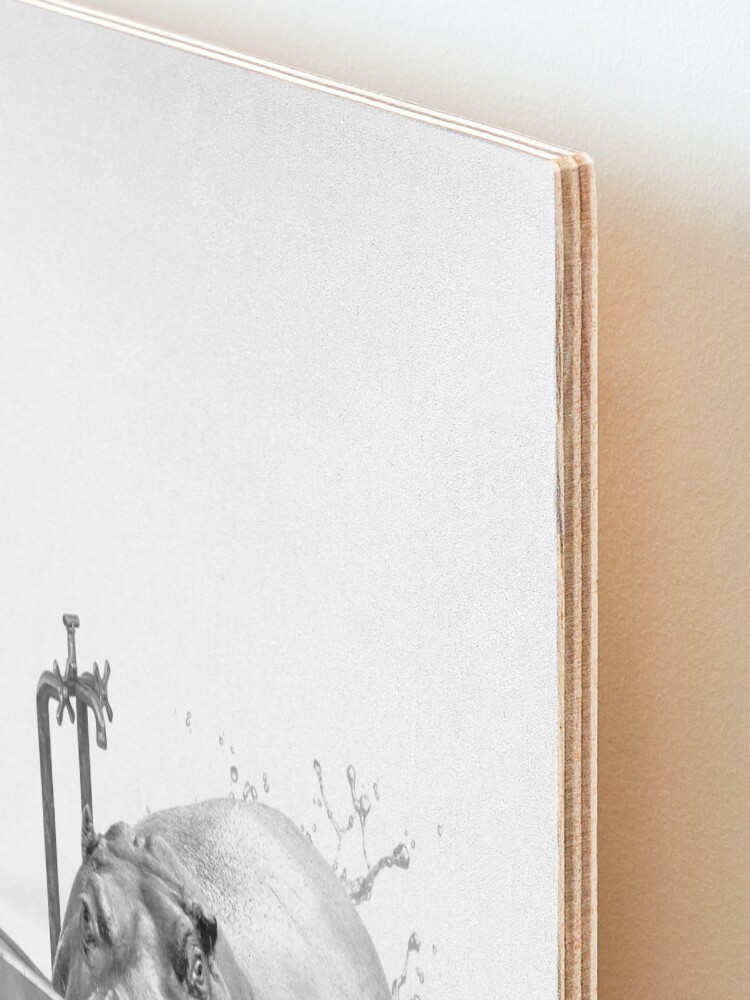Alternate view of HIPPO BATH Mounted Print