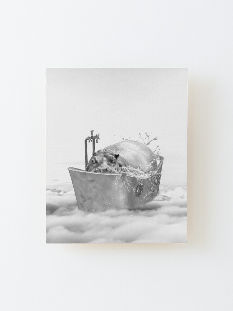 Alternate view of HIPPO BATH Mounted Print