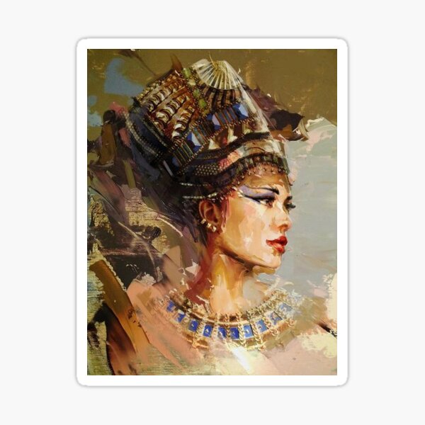 Custom Egyptian painting for walls. Sticker