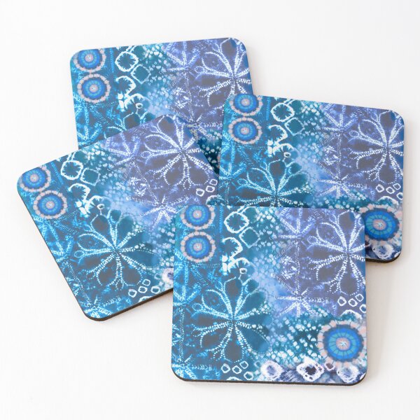 Item preview, Deep blue hand painted tie dye designed and sold by taika tori.