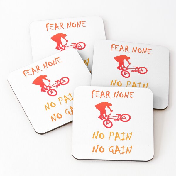 Item preview, Bmx fear none, no pain no gain designed and sold by aktiveaddict.