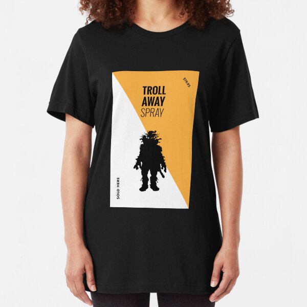 Ernest Scared Stupid - Troll Away Spray Slim Fit T-Shirt