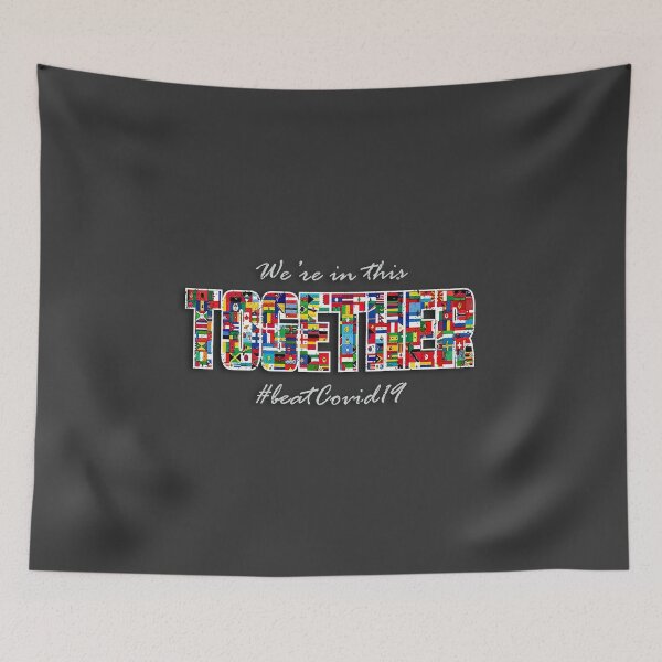 Item preview, We're in this together - Beat Covid 19 designed and sold by pricktees.