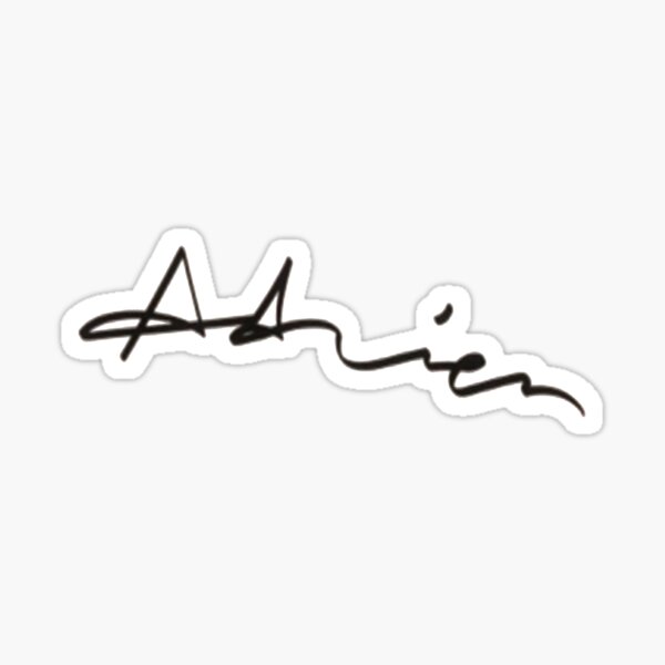 Adrien's signature Sticker
