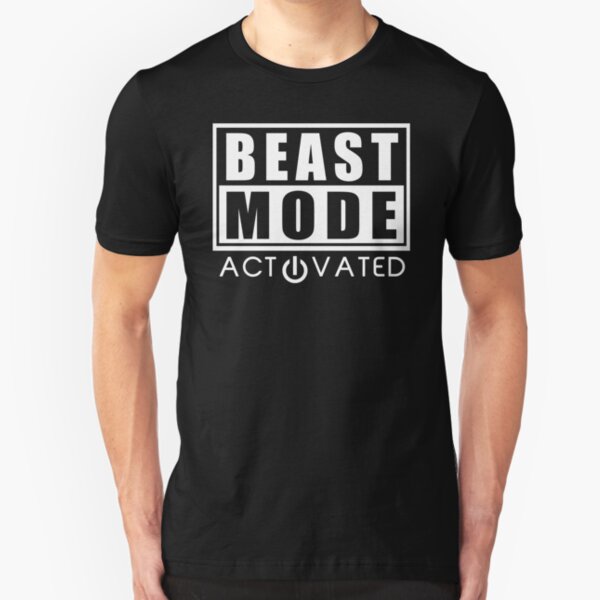 Beast Mode Gym Bodybuilding Sport Motivation Slim Fit T-Shirt