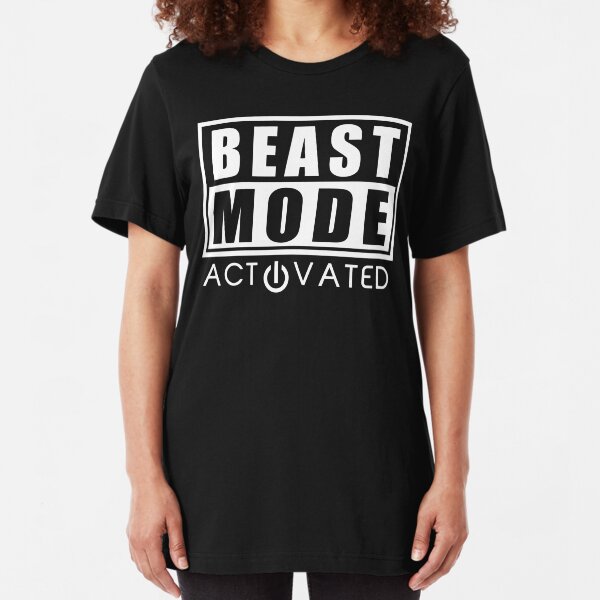 Beast Mode Gym Bodybuilding Sport Motivation Slim Fit T-Shirt