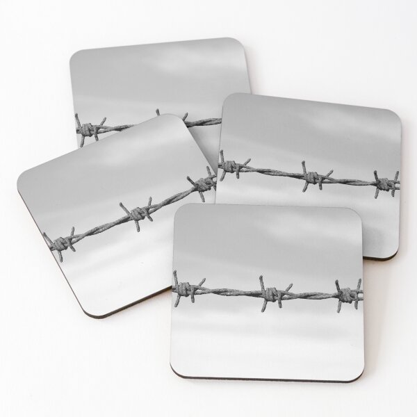Item preview, Barbed wire in black and white designed and sold by bartlehalpin.