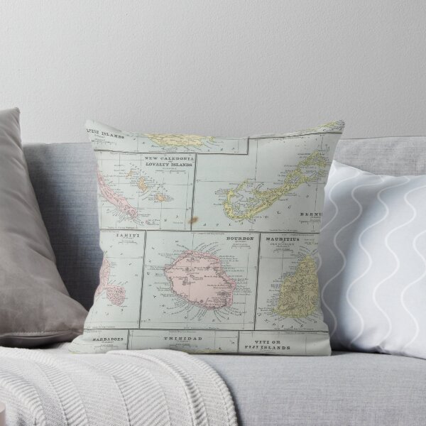 Item preview, Vintage Map of Various Tropical Islands (1901) designed and sold by BravuraMedia.
