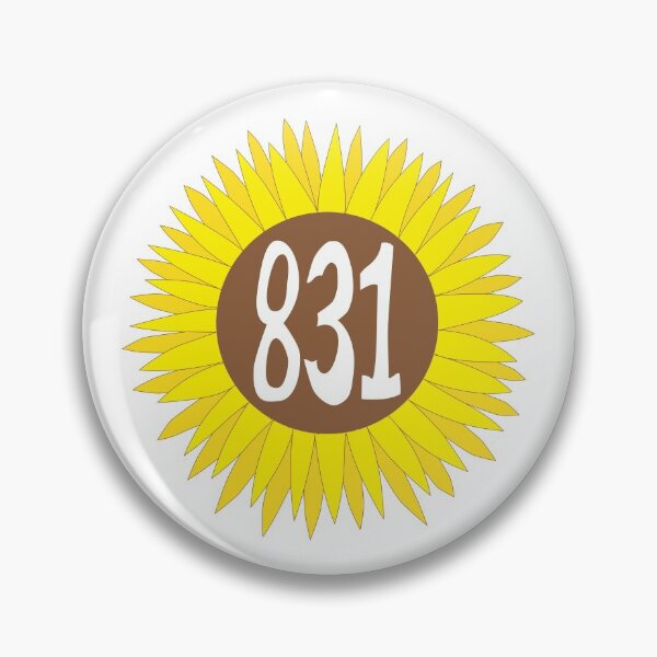 Item preview, Hand Drawn California 831 Area Code Sunflower designed and sold by itsrturn.