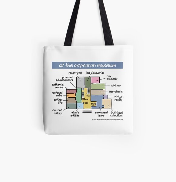 at the oxymoron museum All Over Print Tote Bag
