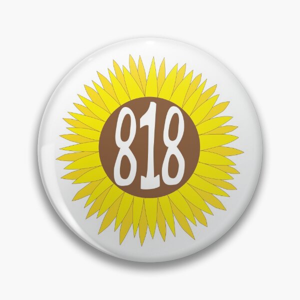 Item preview, Hand Drawn California 818 Area Code Sunflower designed and sold by itsrturn.