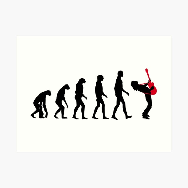 Rock Evolution Art Print