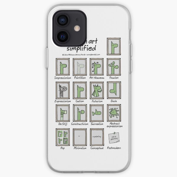 modern art simplified iPhone Soft Case