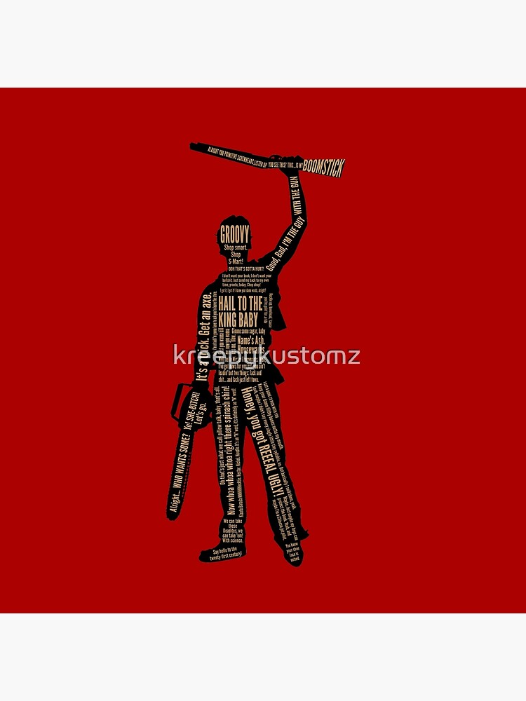 "Army Of Darkness Ash Quotes" Throw Pillow for Sale by kreepykustomz