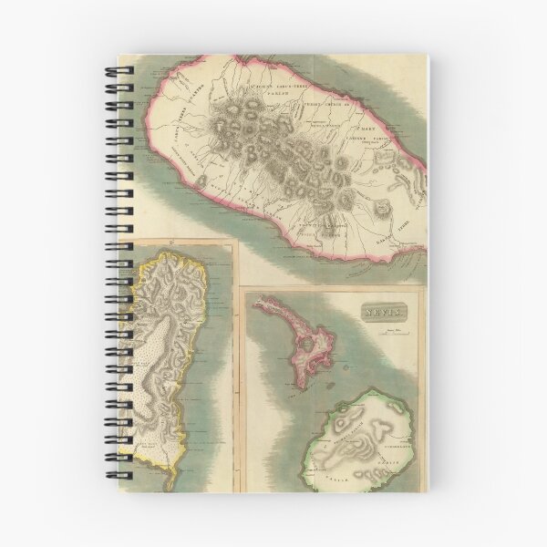 Item preview, Vintage Map of Various Islands of The Caribbean designed and sold by BravuraMedia.