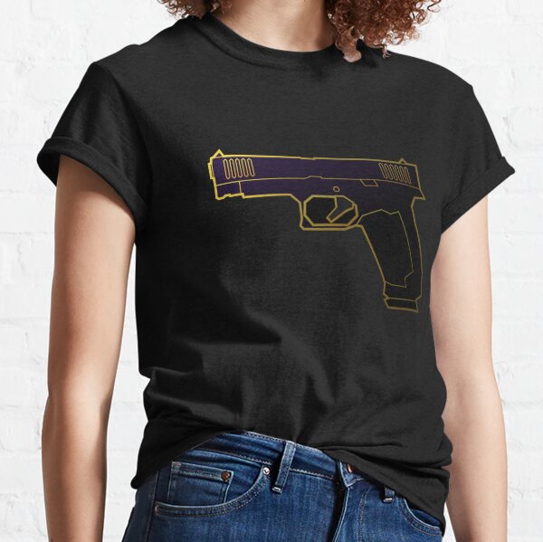 Fortnite Gold T Shirts Redbubble - roblox gun holo leaked