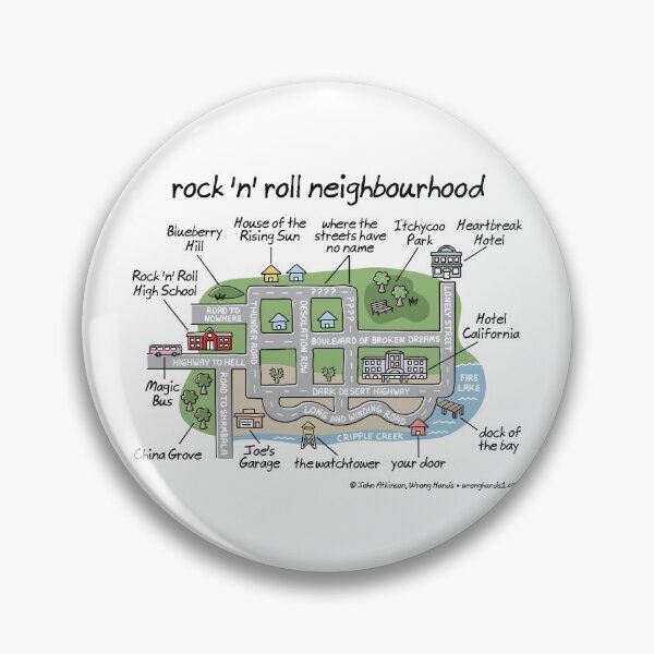 Item preview, rock 'n' roll neighbourhood designed and sold by WrongHands.
