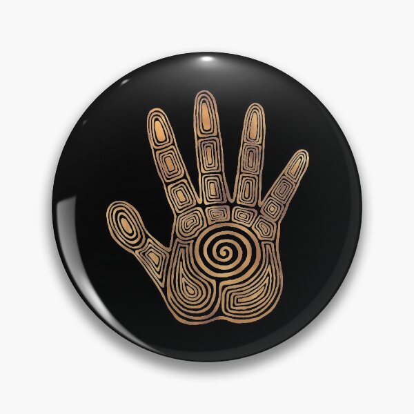 Item preview, Spiral Hand Print - Gold and Black designed and sold by Olooriel.