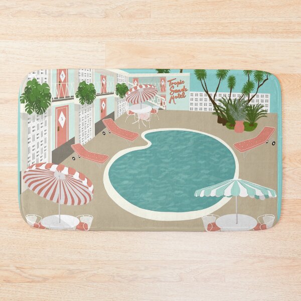 Item preview, Retro Motel Poolside  designed and sold by jenbucheli.