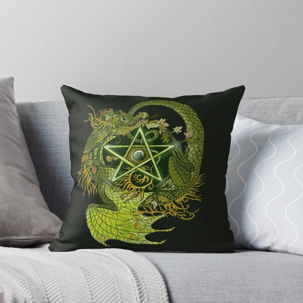 Item preview, Pentagram Dragon In Green designed and sold by Shadowind.