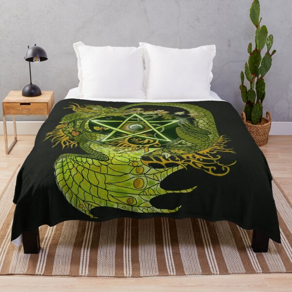 Item preview, Pentagram Dragon In Green designed and sold by Shadowind.