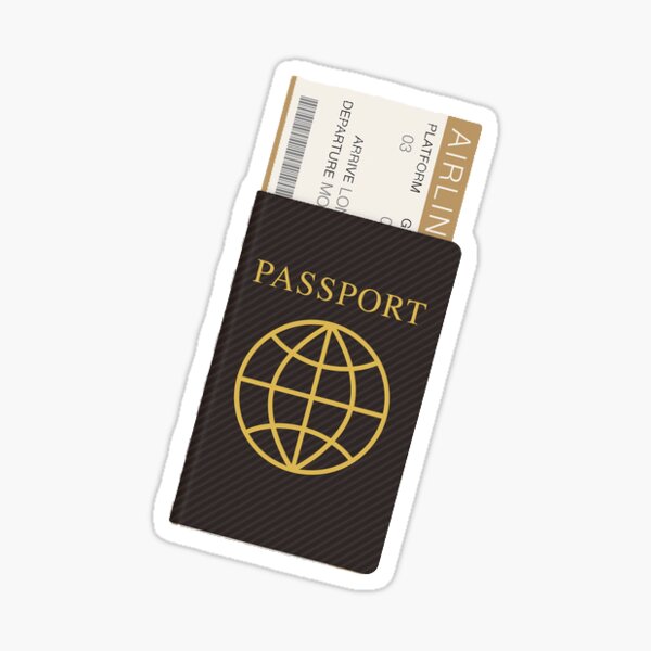 Reisepass Sticker