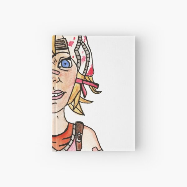Borderlands 2 Tiny Tina Psycho Inspired Watercolour Illustration by Jayne Kitsch Hardcover Journal