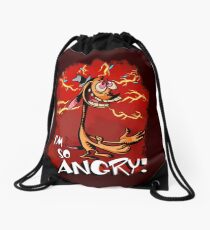 Ren is so Angry Drawstring Bag