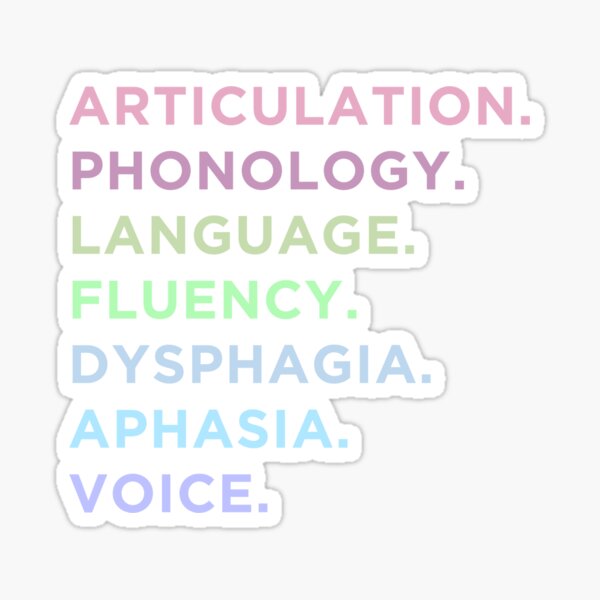 SLP Scope of Practice | Spring Theme Sticker