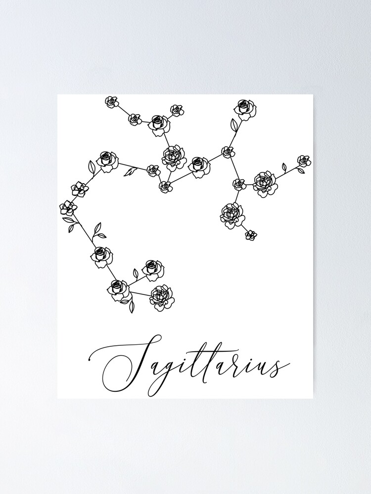 Libra Zodiac Constellation One Line Vector Illustration In The