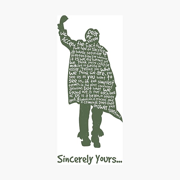 Item preview, The Breakfast Club - Sincerely Yours designed and sold by WASABISQUID.