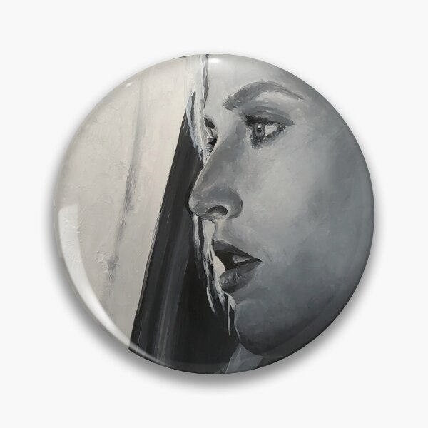 Item preview, Dana Scully Gillian Anderson Driving Car Original B/W Painting designed and sold by storybycorey.