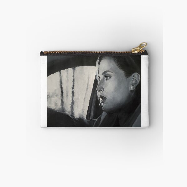 Item preview, Dana Scully Gillian Anderson Driving Car Original B/W Painting designed and sold by storybycorey.