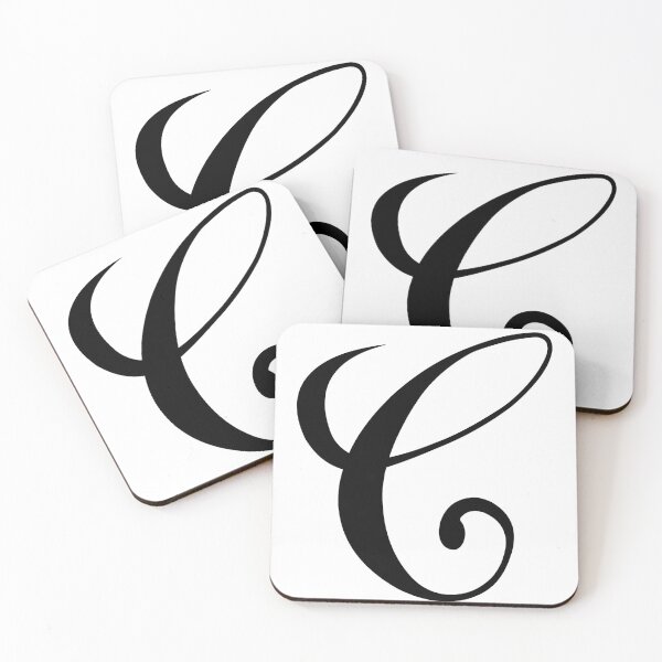 Item preview, Calligraphy Letter Initial C designed and sold by ByJezie.