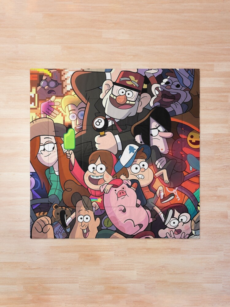 Alternate view of gravity falls Comforter