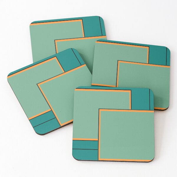 Item preview, Teal Squares, Color Blocking Layers by Courtney Hatcher designed and sold by cghatcherart.
