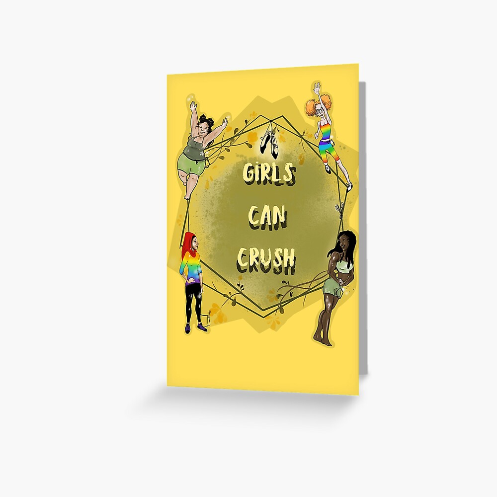 "Girls Can Crush Official Logo" Greeting Card for Sale by GIRLSCANCRUSH