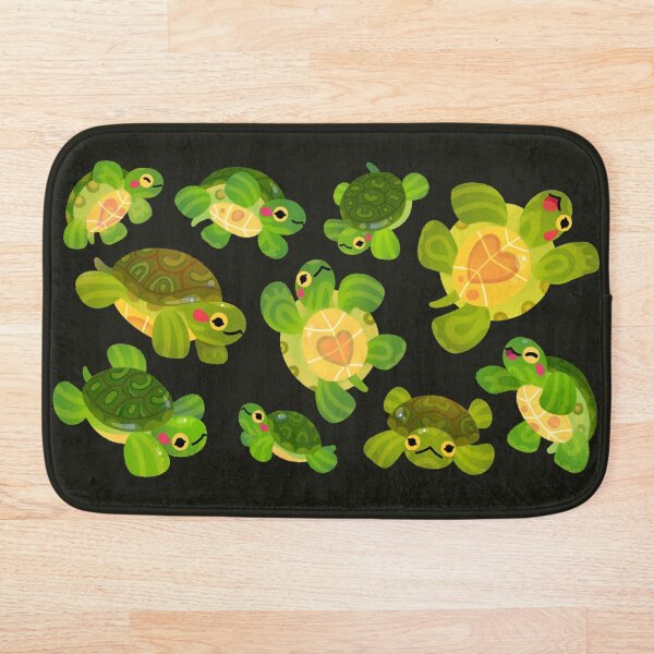 Red-eared slider - Dark Bath Mat