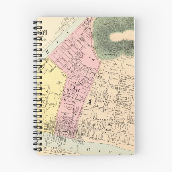 Item preview, Vintage Map of Charleston West Virginia (1873) designed and sold by BravuraMedia.