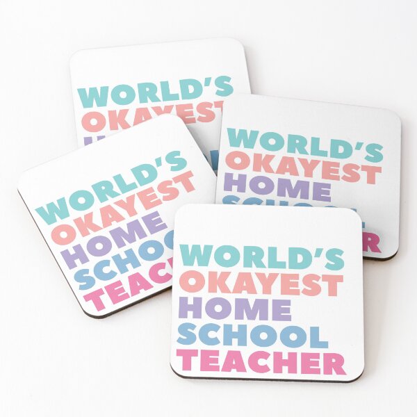 Item preview, World's Okayest Homeschool Teacher designed and sold by redwoodandvine.