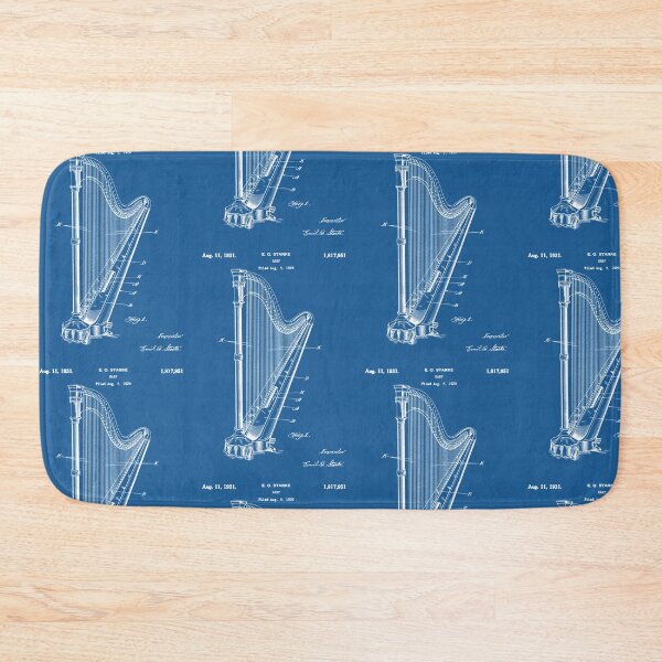 Item preview, Harp Patent 1931 - White designed and sold by InkedArtPrints.