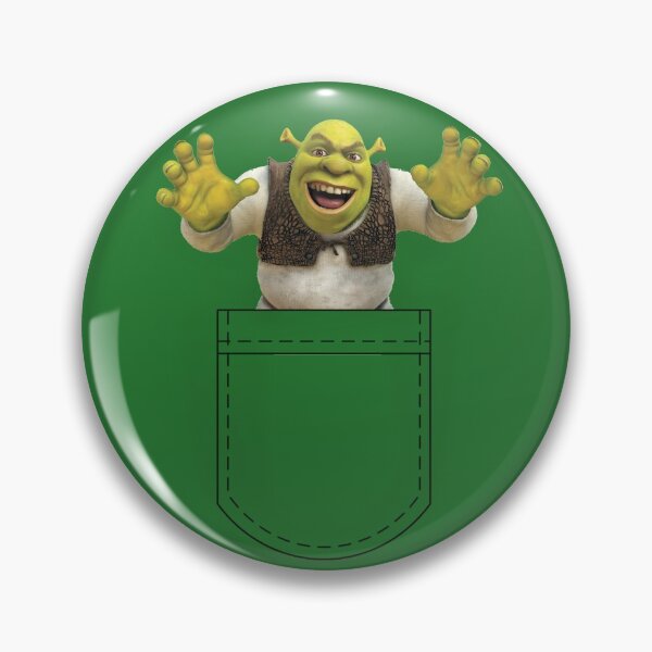 Item preview, Raised Hands Pocket Shrek designed and sold by Vernen Ink.