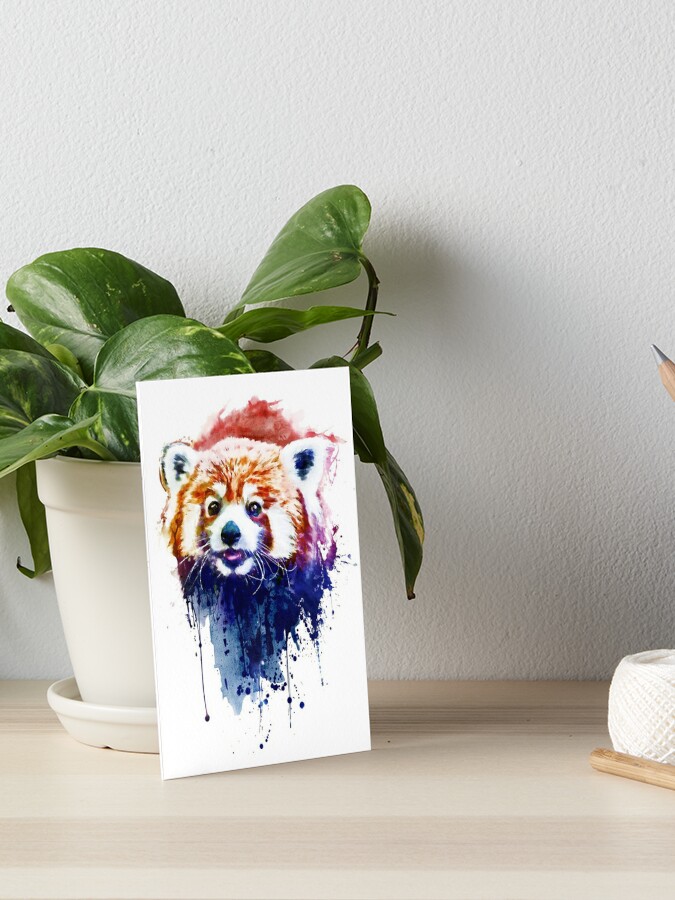 A Cute Red Panda Art Board Print for Sale by Marian Voicu