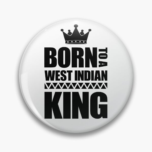 Item preview, Born to a West Indian King designed and sold by IdentiTee Studios.