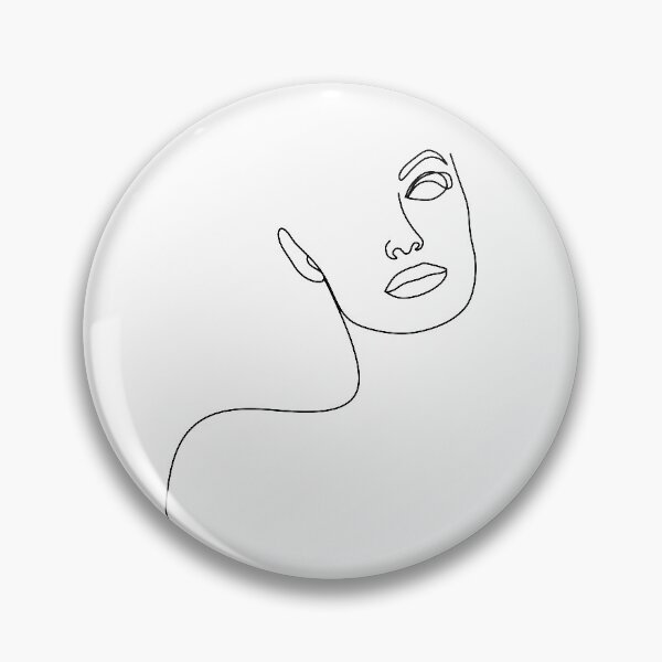 Item preview, Woman face . Portrait of young woman with hair. Face of beautiful girl. Hand-drawn illustration. Beauty salon logo. Line drawing. Line illustration. Strong woman. One line face designed and sold by OneLinePrint.