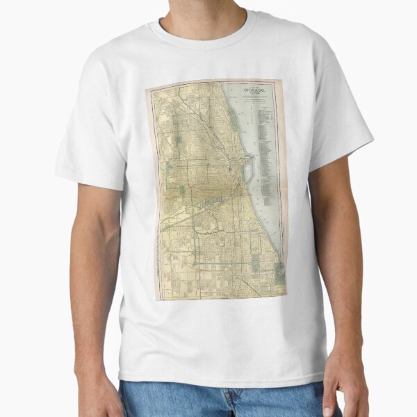 Item preview, Vintage Map of Chicago (1891) designed and sold by BravuraMedia.