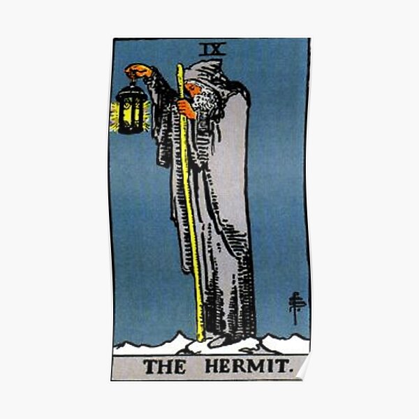 The Hermit Tarot Poster
