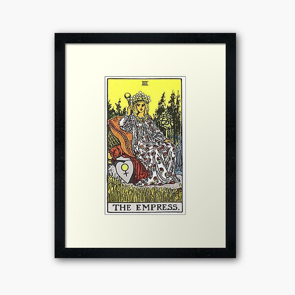 The Empress Tarot Framed Art Print