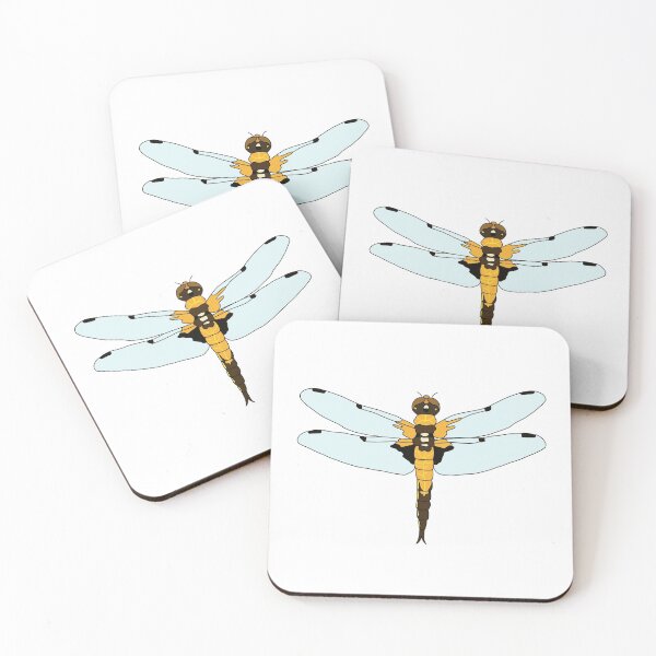 Item preview, four flecked dragonfly (Libellula quadrimaculata) designed and sold by rattiboi.